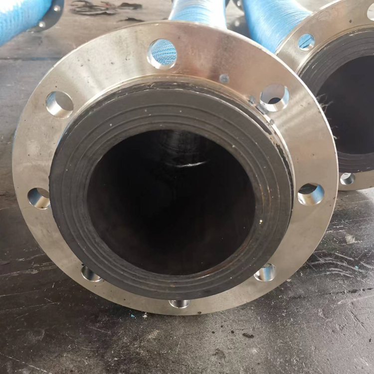 法兰式疏浚胶管 福硕 大口径罐车夹布吸排水泥浆橡胶管