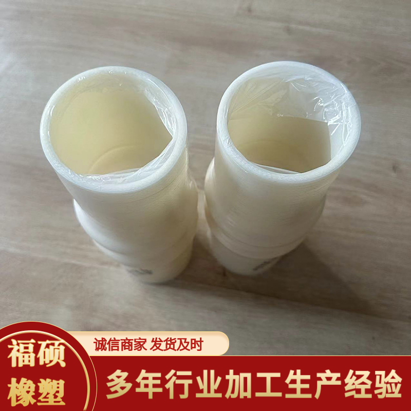 抗磨损防腐波纹白硅胶管福硕抗高温白色硅胶软管
