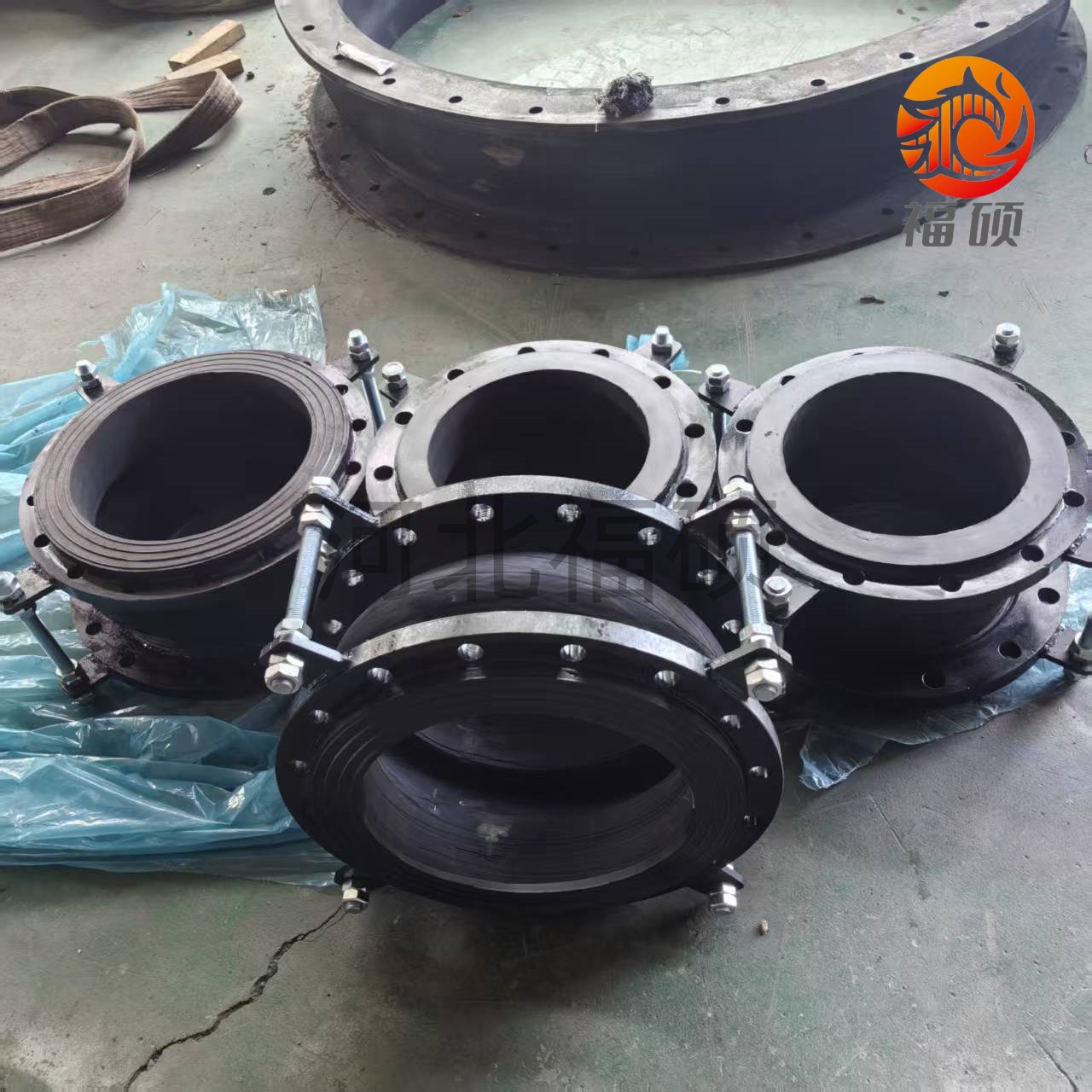 福硕金属橡塑 橡胶伸缩节接头 手工耐磨橡 胶补偿器