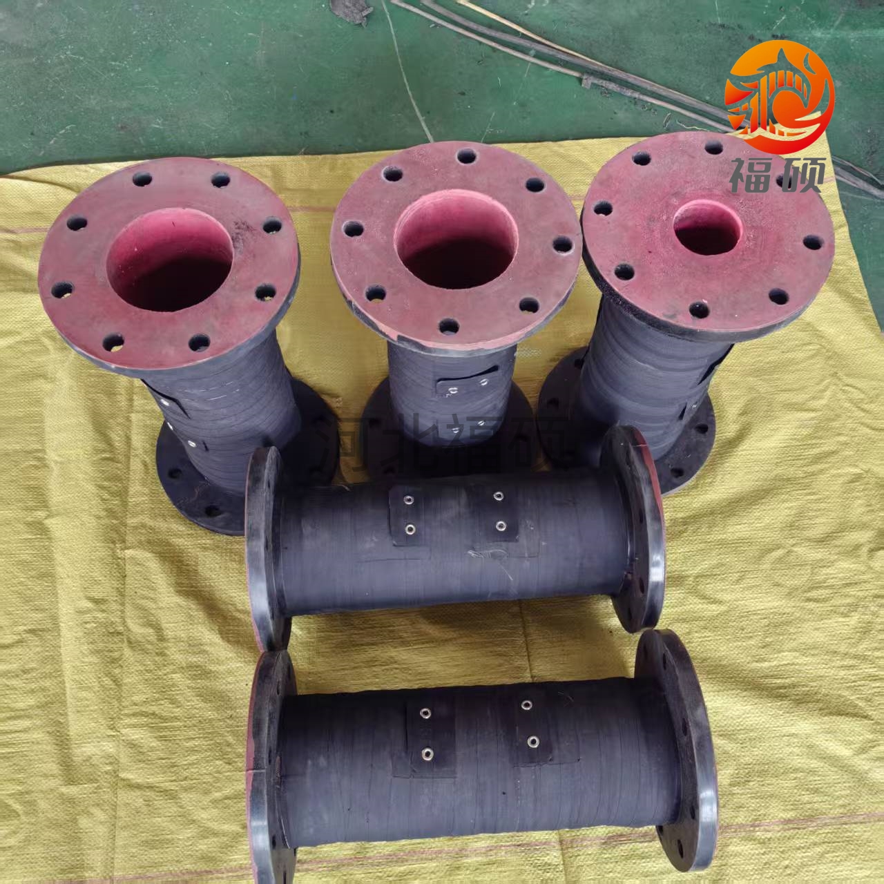 变径管夹阀胶管 福硕定制 内芯大小头管夹阀胶套