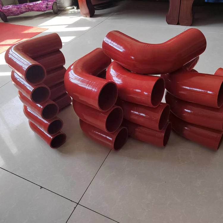 抗高温挤出硅胶管 抗磨硅胶弯管 夹布硅胶软管 异形弯头