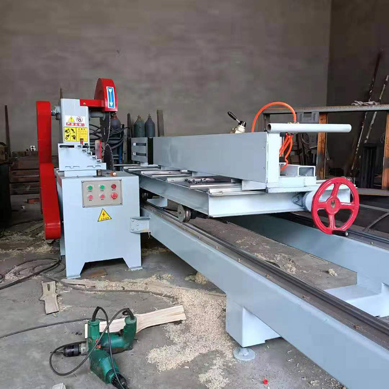 多功能圆木推台锯小型精密开板锯电动跑车木材开方锯1米2米3米