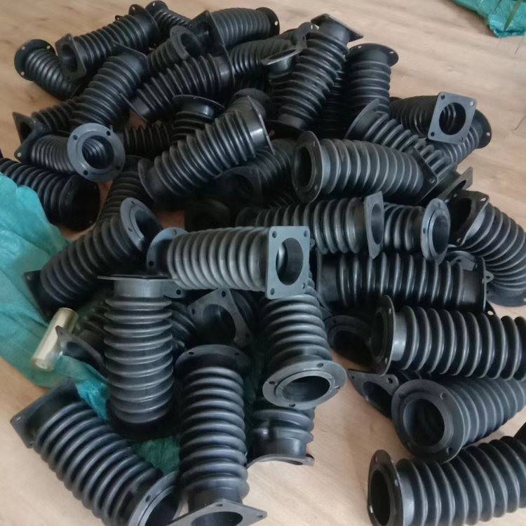 减震密封橡胶保护套 福硕 大口径橡 胶伸缩风管伸缩套