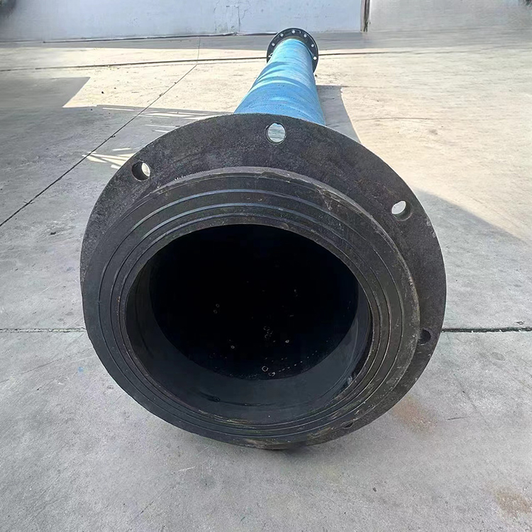 大口径钢丝编织疏浚胶管福硕法兰吸排泥浆橡胶管