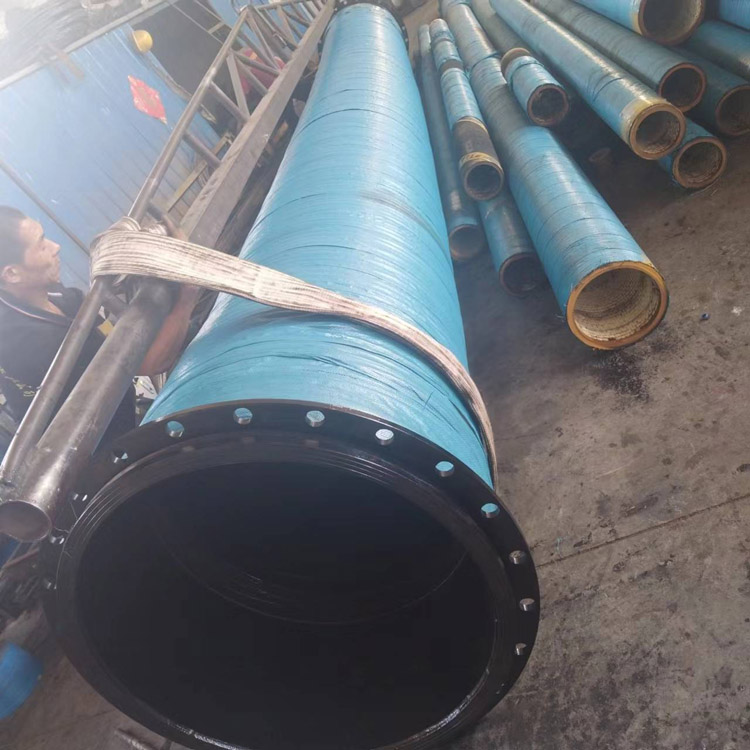 钢丝骨架缠绕吸排水橡胶管 福硕 大口径吸排泥胶管输水管
