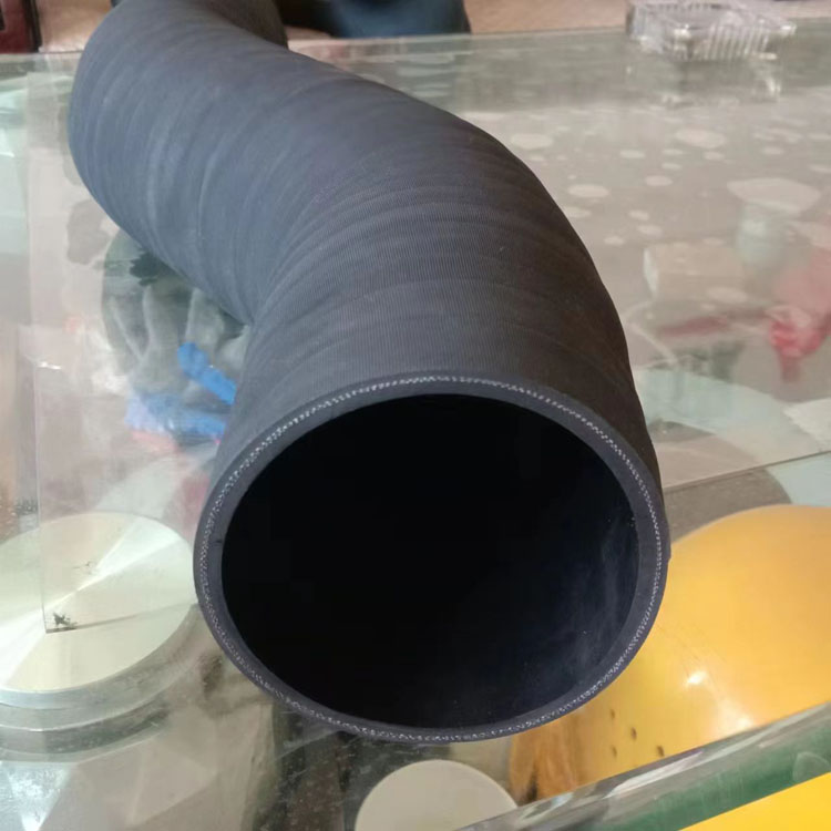 异型橡胶弯管 夹布抗磨喷砂胶管 黑色三元乙丙橡胶管