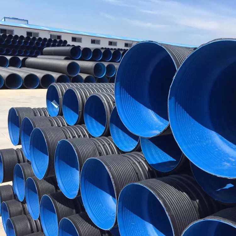 dn300pe波纹管价 国标管 排水管材 大口径雨水污水管
