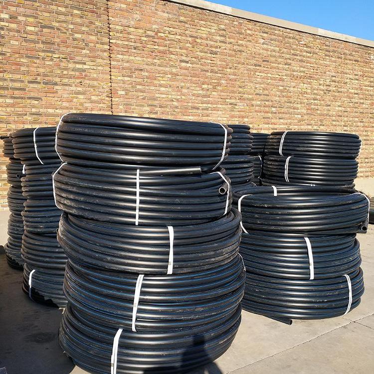 PE给水管 50MM直径*1.25MPA 黑色PE盘管 新料pe给水管