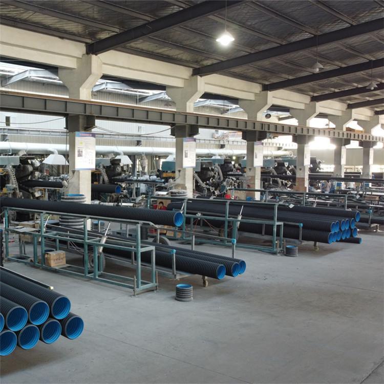 大口径HDPE排污管700mm PE钢带增强螺旋波纹管 pe管