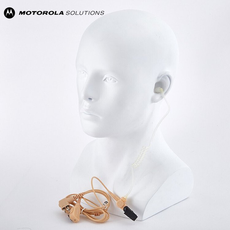 摩托罗拉（Motorola） 原装PMLN6445麦克风/PTT组合双线入耳式耳机