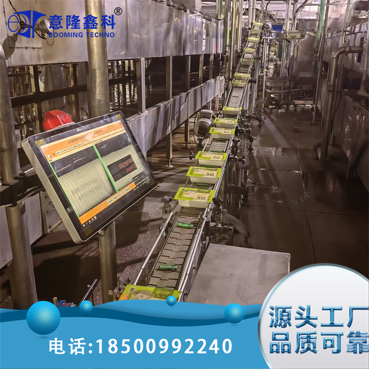 豆腐盒喷码条码识别 生产线自动检测系统视觉设备 意隆