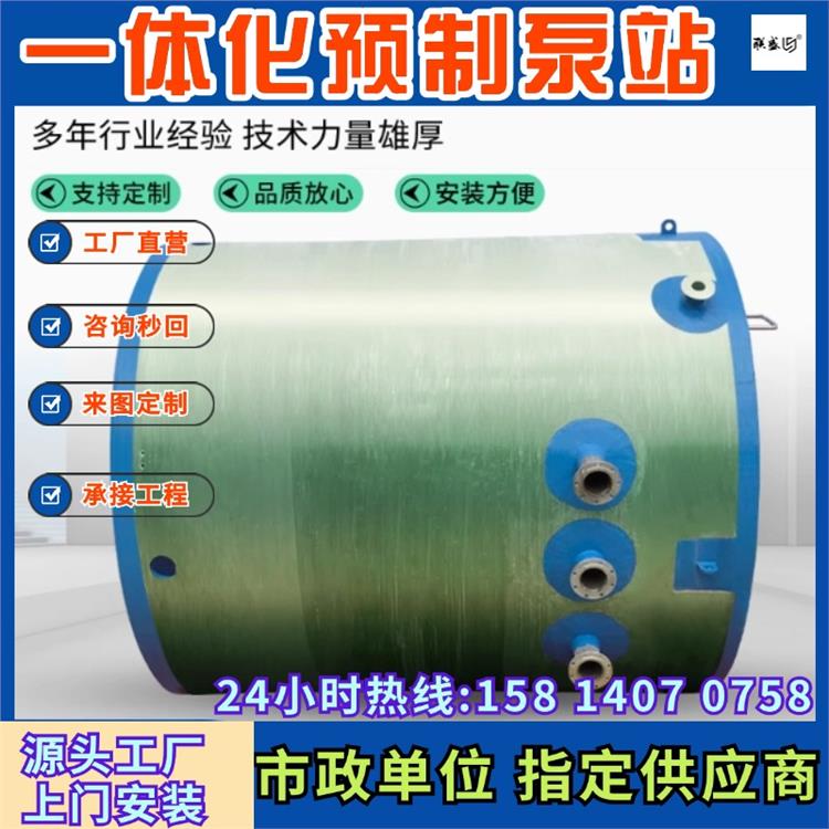 一体化雨水提升泵站 智能控制小型污水处理设备 道路排水城市水处理