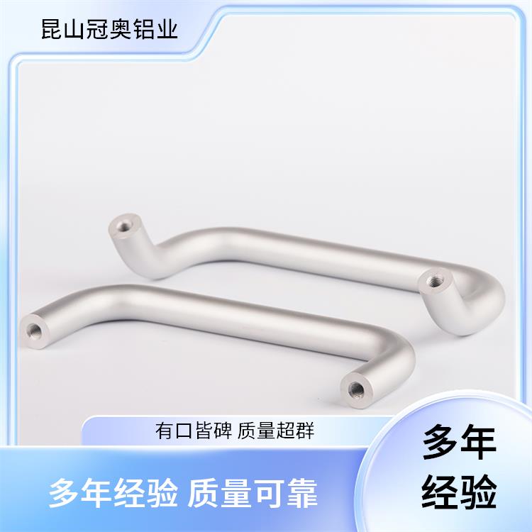 冠奥铝业 铝型材滑轨道 铝合金弯管把手 防滑耐磨