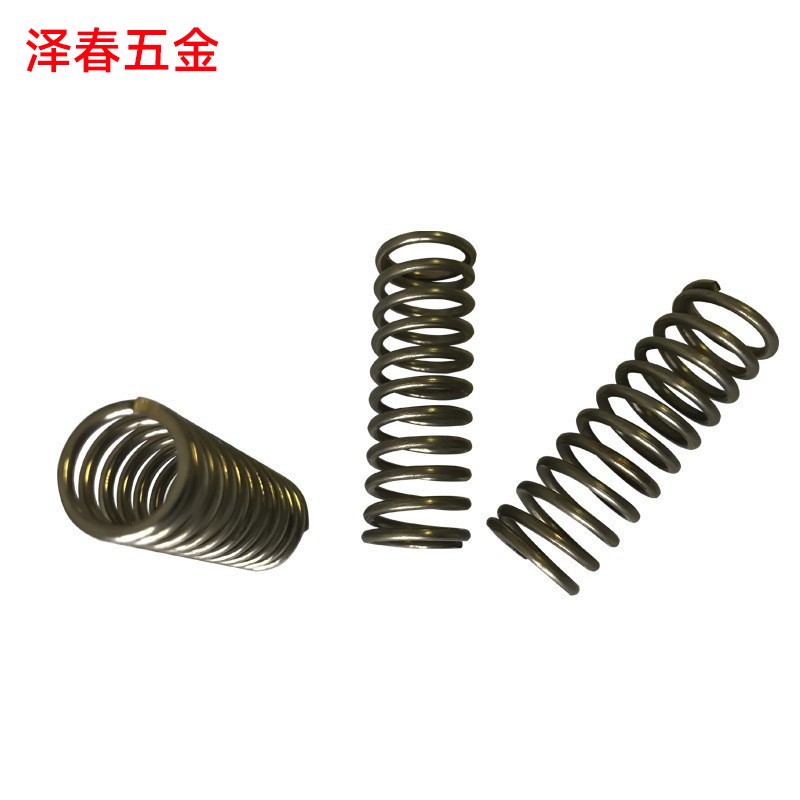 高强度精密65Mn材质圆线压簧 汽车冲压模具设备减震不锈钢压缩弹簧