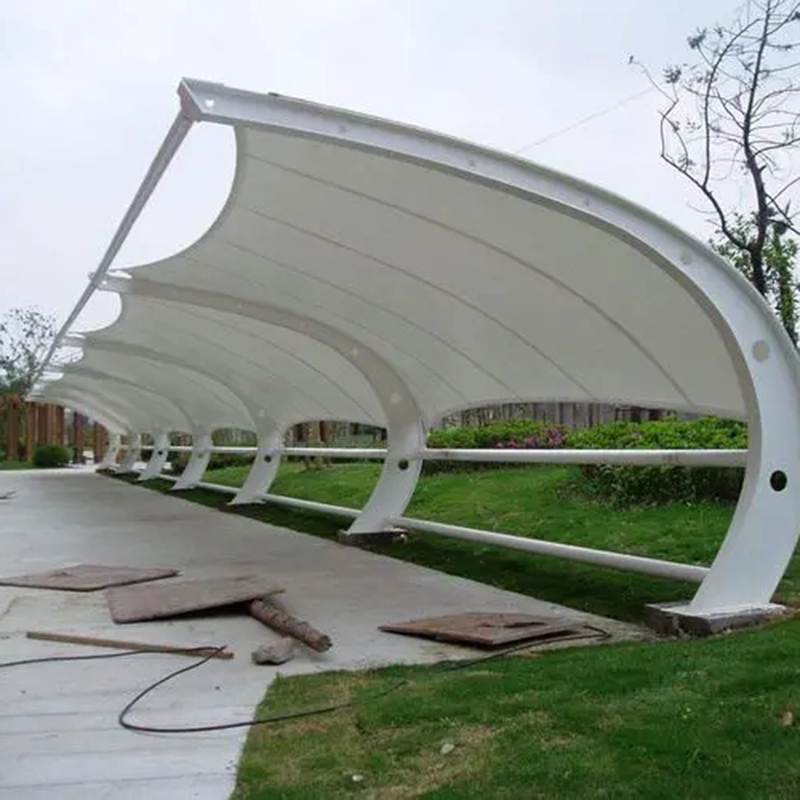 膜结构车棚 防水遮雨棚 景区小区遮阳膜停 定制