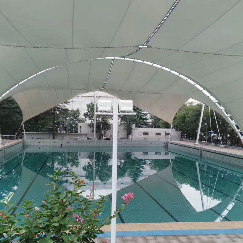 索膜景观 欣茂意游泳池景 观膜结构可加工定做