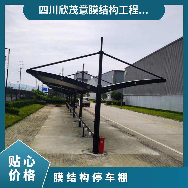 度假村汽车停车棚膜结构定做 图片简约唯美 坚实稳固 非标可创意