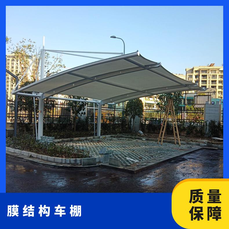 景区电动车张拉膜结构安装7/七/T字形按需定制