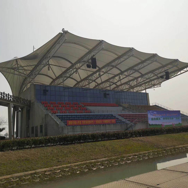 张拉膜舞台 园林别墅舞 台膜结构户外膜结 构可加工定做