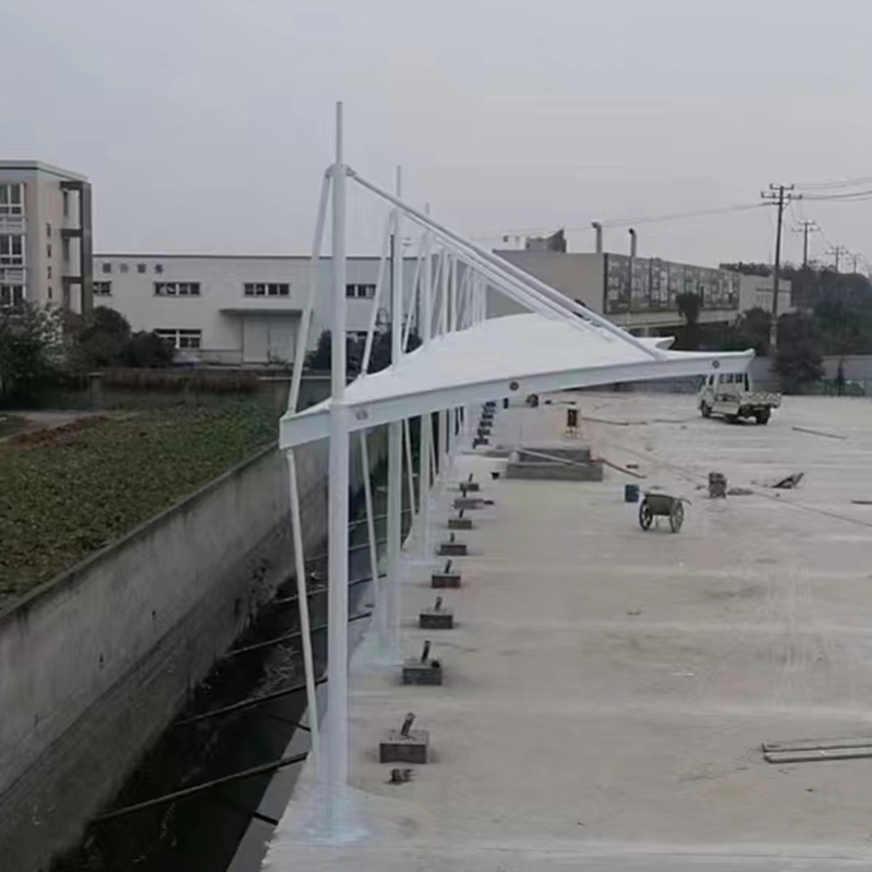 膜结构车棚 电动车停车棚 自行 遮阳挡雨棚张拉膜