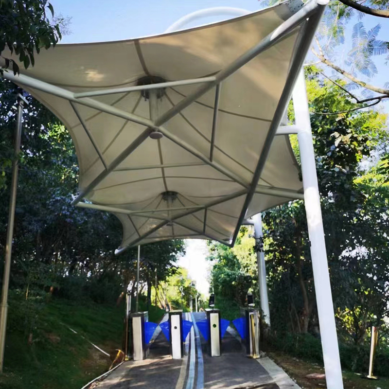 张拉膜结构 欣茂意广 元索膜景观操作步骤 可加工