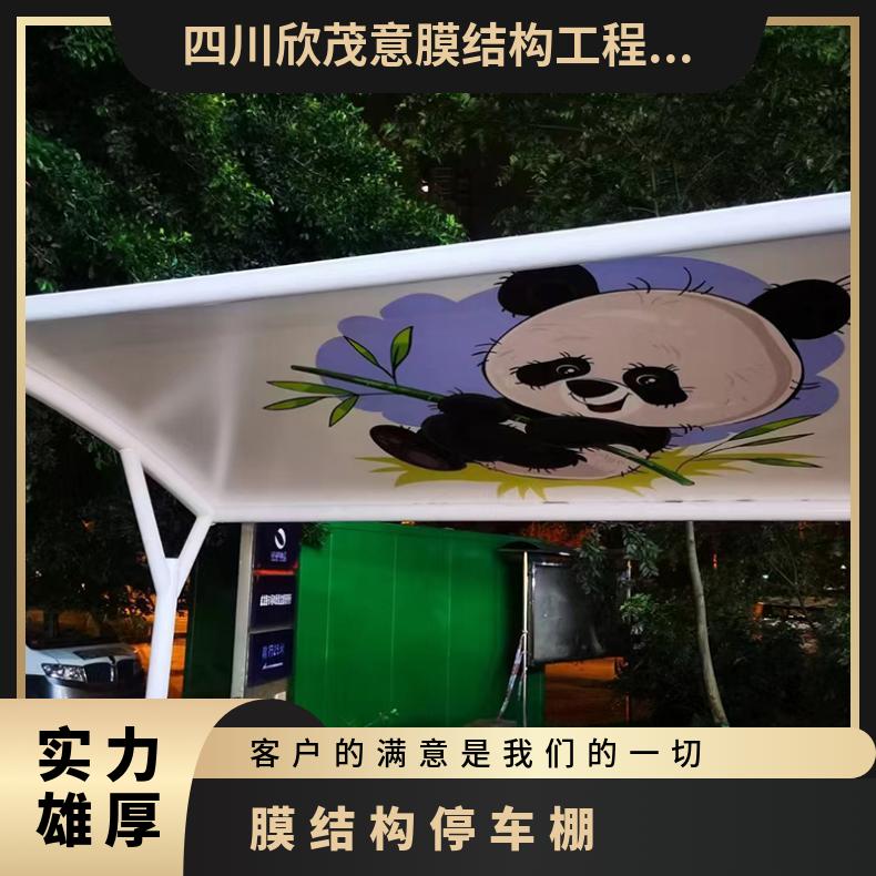 会展中心电动车张拉膜结构施工 方案简约唯美 坚实稳固 非标可创意