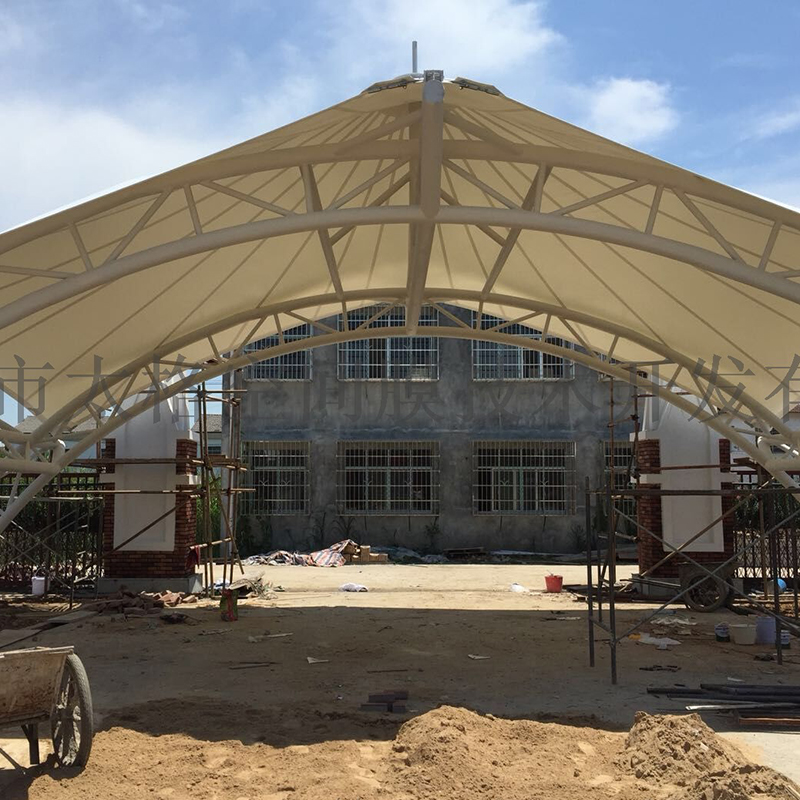 膜结构游泳池棚顶棚休息室遮阳棚景观棚张拉膜电话雨棚定制