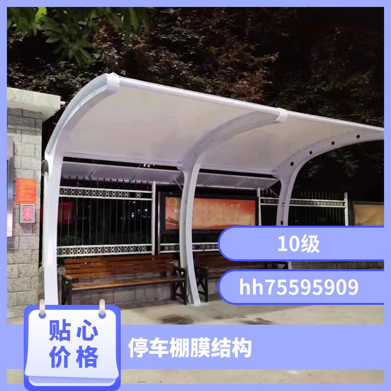 物流园电动车车棚膜结构厂家 公司简约美观抗击性好 耐老化