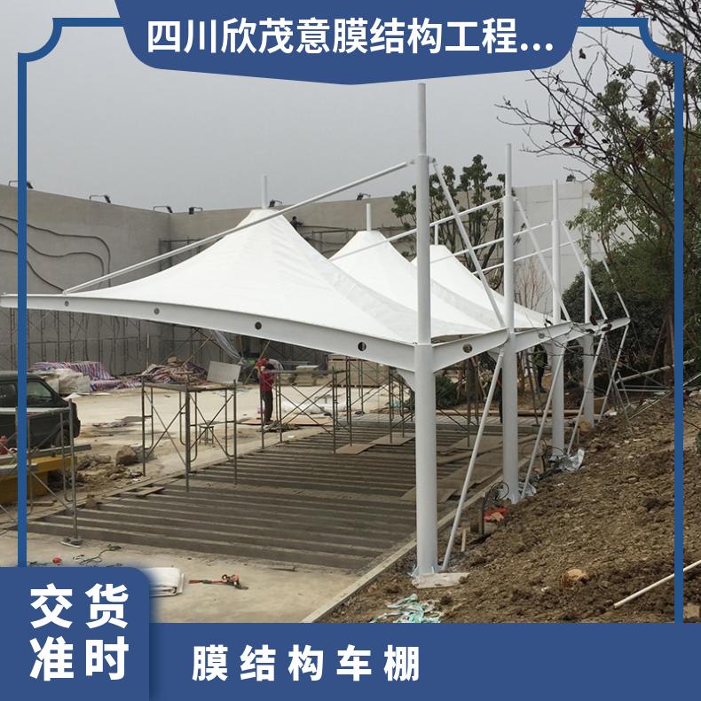 游乐园自行车车棚膜结构工厂单双向拉杆式按需定制