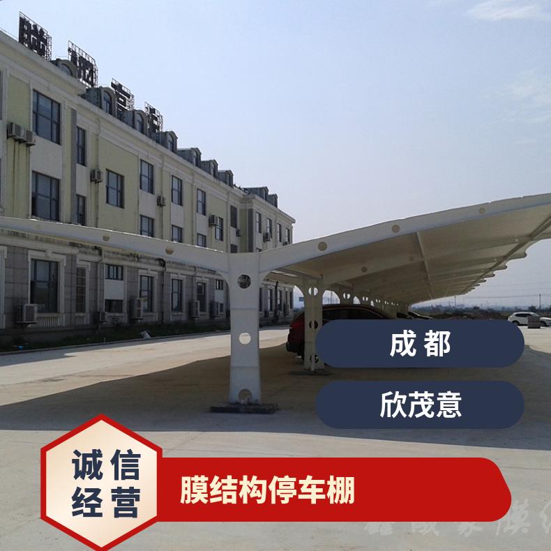 高中停车场膜结构价明细T字形PVC材质美观可定制