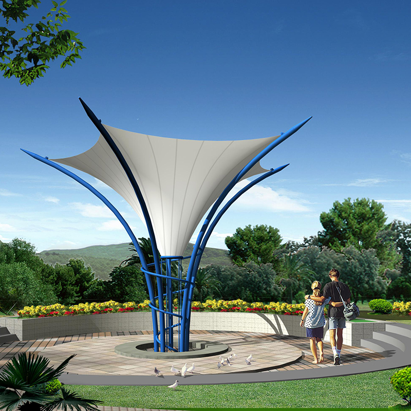 景观膜结构设计安装 户外景观膜定制 耐腐蚀性强 遮阳挡雨