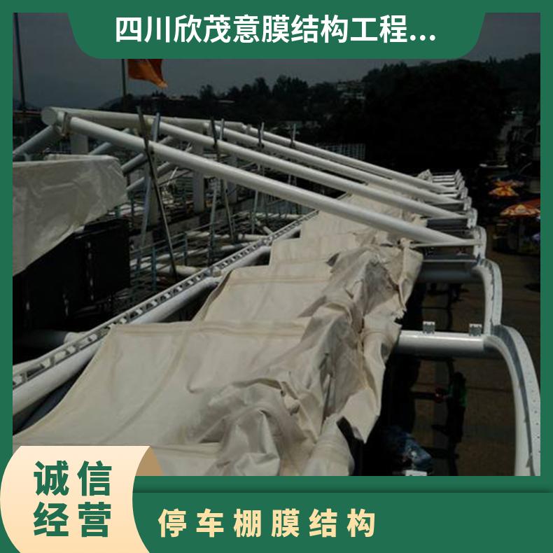 农家乐自行车车棚膜结构厂家 公司款式多样 时尚美观