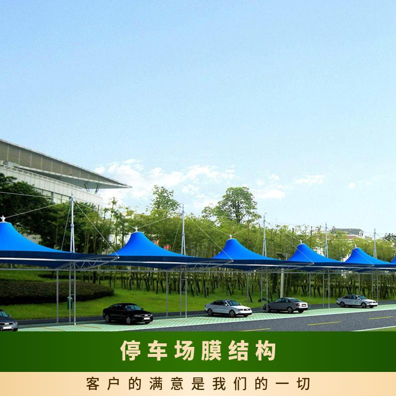 中学停车场张拉膜结构公司7/七/T字形风格多样