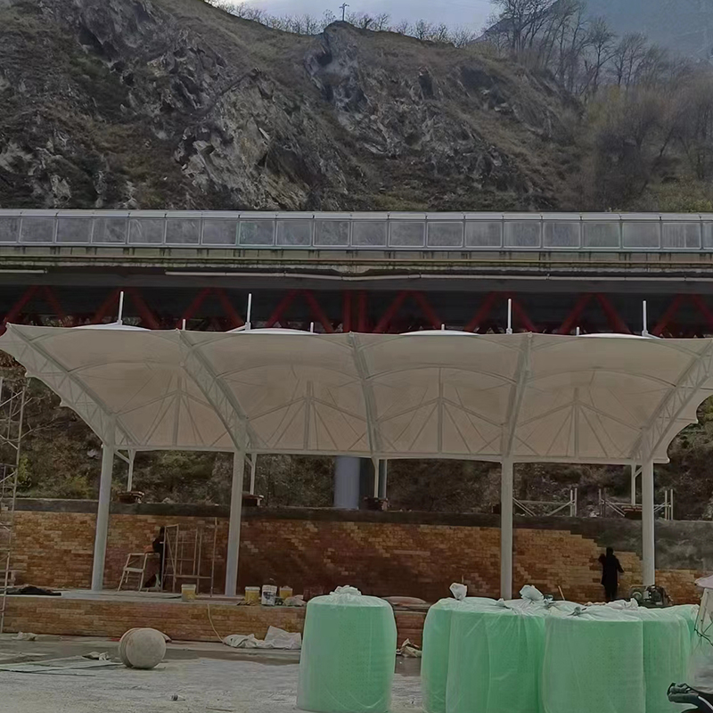 张拉膜体育看台 户外体育看 台膜结构可加工定做