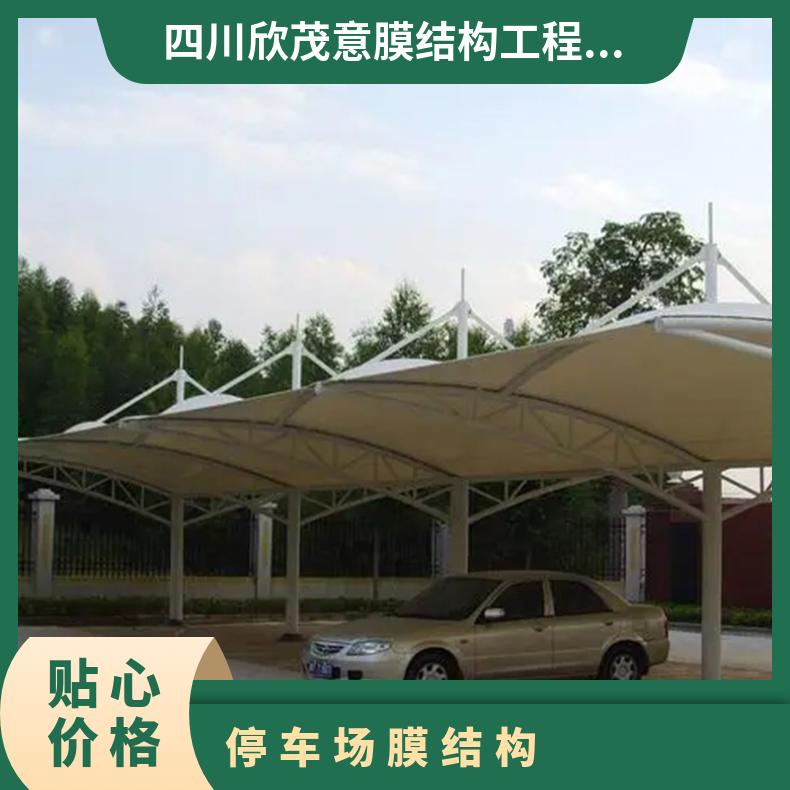 游乐园停车场膜结构厂家7/七/T字形加固框架 抗冲击性好风格多样
