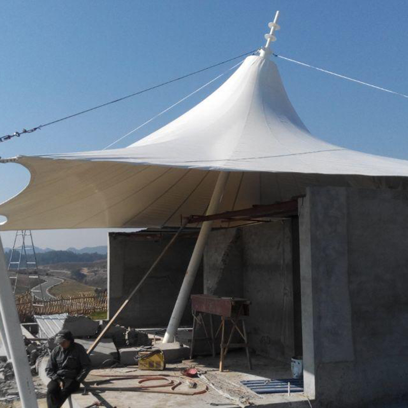 广场膜结构 园林景观膜 结构走廊异形张拉膜可加工定做