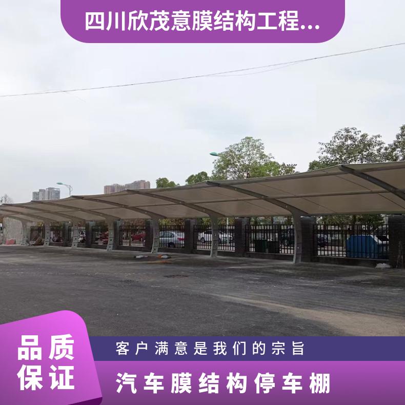 小区新能源停车棚膜结构PVC膜布 规格齐全设计/安装服务