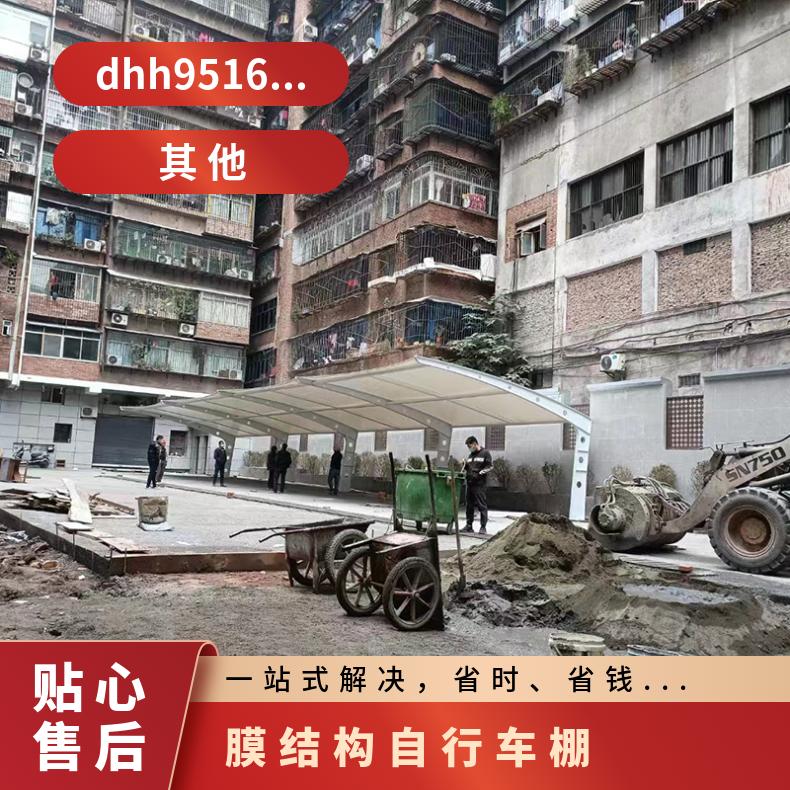 学校自行车停车棚 抗风耐磨张拉式经久耐用485mm*320mm*1350mm