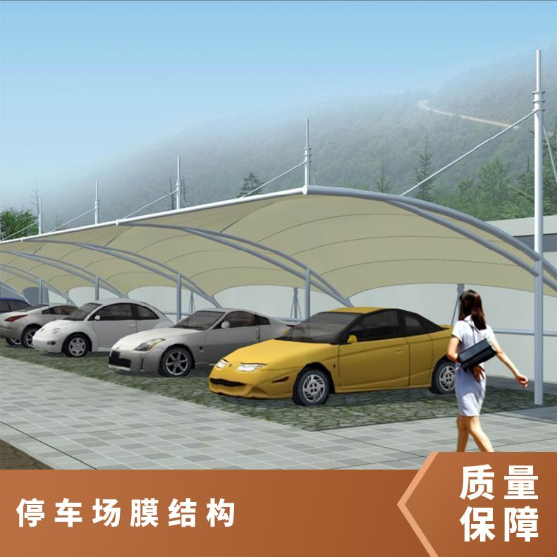 篮球场停车场膜结构7/七/T字型样式PVC/PVDF材质出效果图 定制