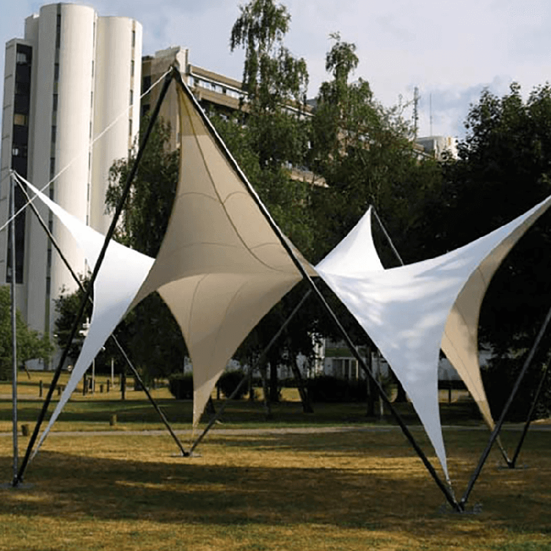 户外网红打卡膜结构 游乐场游泳池遮阳棚张拉膜 美观大气