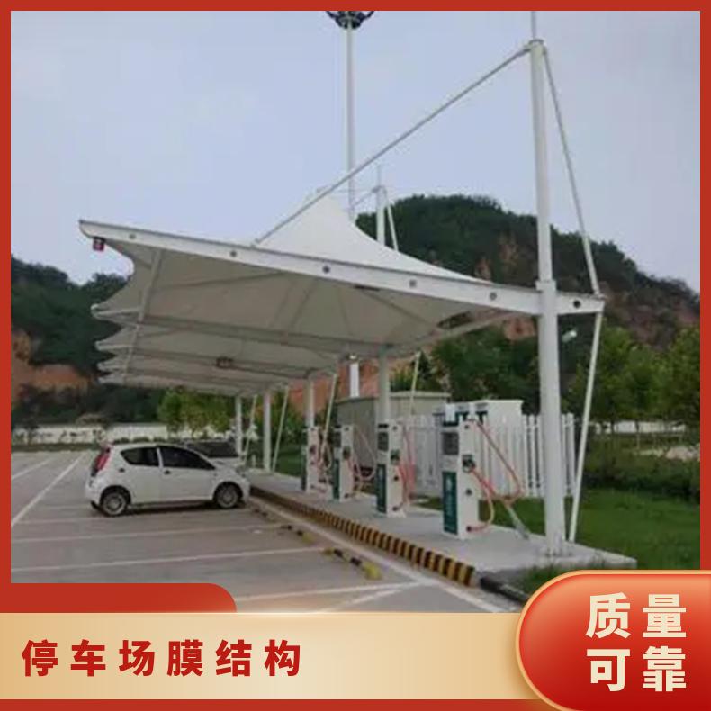 展厅停车场膜结构报表7/七/T字形PVC/PVDF材质非标定制 安装施工