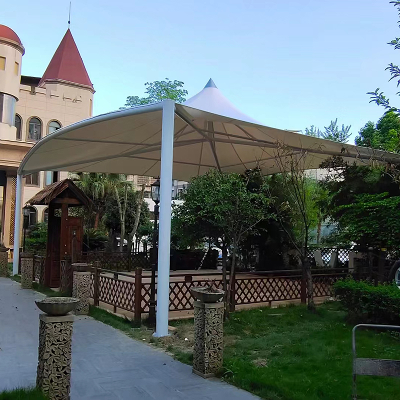 园林体育看台膜结构 别墅体育看台膜结 构操作步骤