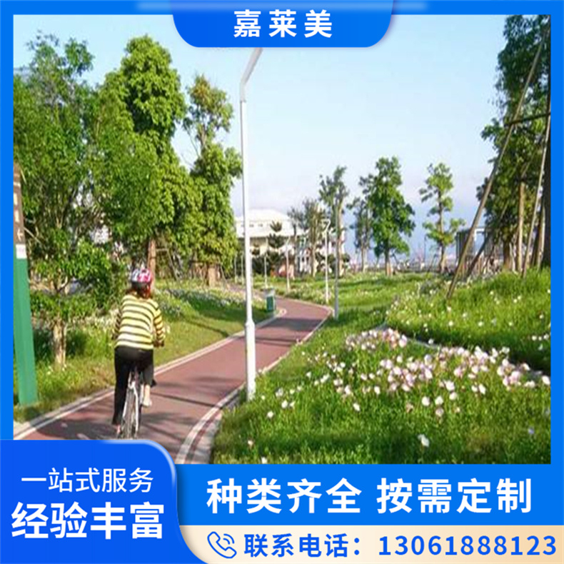 彩色防滑路面 公园小区人行步道施工 耐候性好