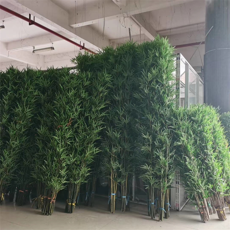 人造景观酒店庭院室内外装饰屏风隔断细水竹子 飞昂紫竹定制