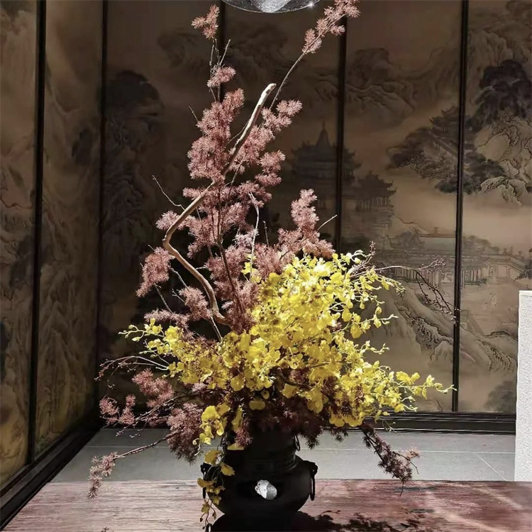 飞昂 花艺 客厅盆栽套装摆设家居装饰花 室内植物工艺品