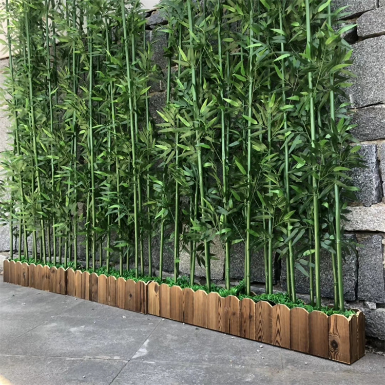 加密竹叶新中式仿真竹子盆栽毛竹装饰盆景 飞昂紫竹定制