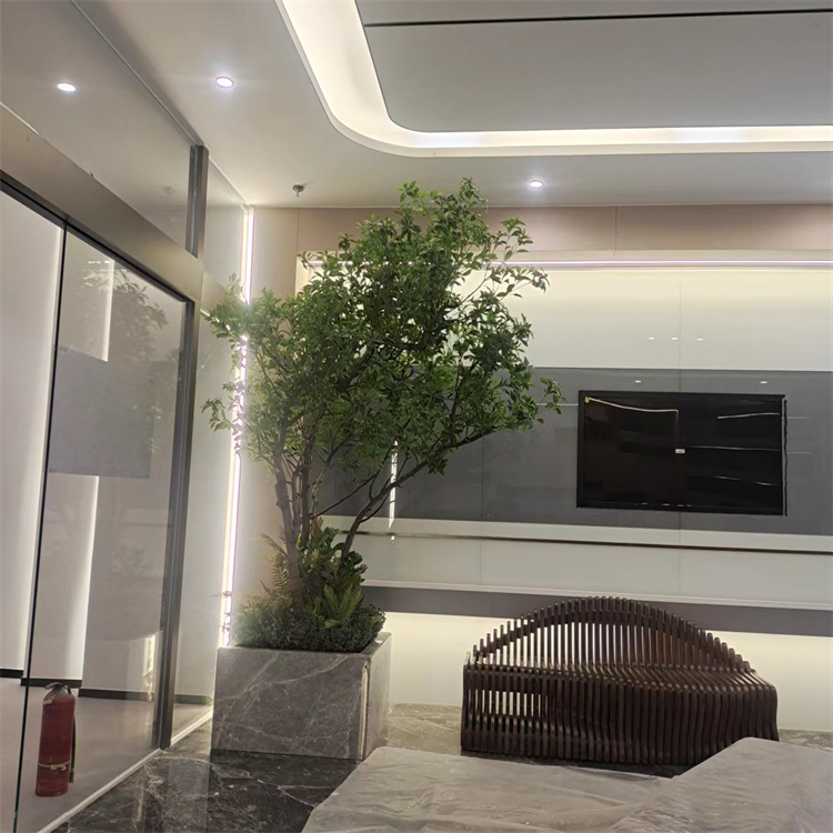 仿真绿植摆件落地仿生假树大型盆栽客厅室内造景树 飞昂