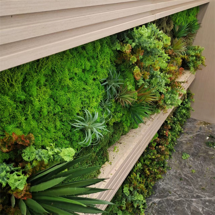 仿真植物墙绿植墙壁阳台假花墙面装饰绿色人造苔藓背景墙
