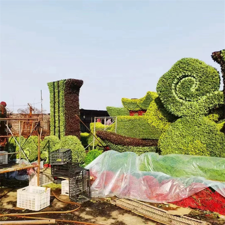 飞昂 仿真植物绿雕制作 大型五色草造型 街道市公园景观雕塑