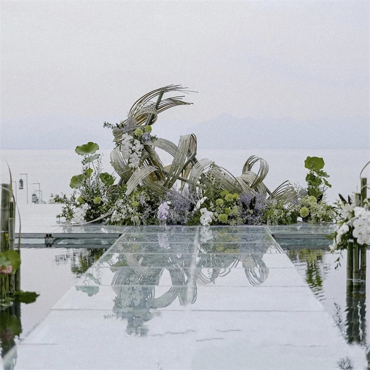 飞昂 现代花艺装置艺术 花束家居装饰婚庆派对ins风落地花摆件